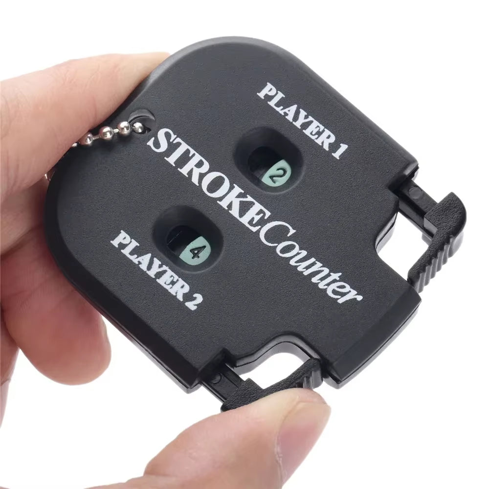 Golf Ball Strike Count Mini Portable Putting Score Counter Double Digit Scorer with Keychain Golf Accessories Golf Training Aid