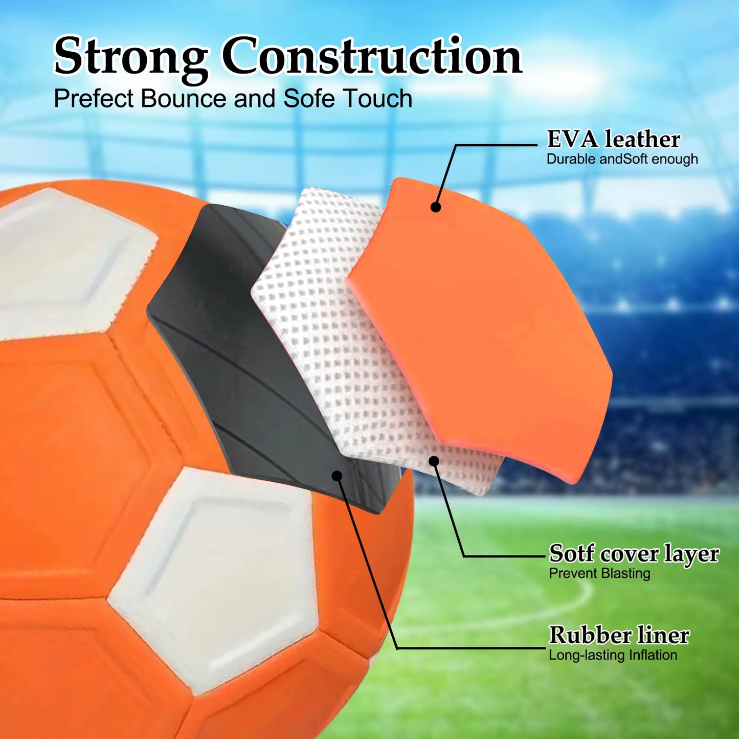 Curve Swerve Football Soccer Balls Official Size 4 5 Curve and Swerve Soccer Ball Machine Sewing Match Game Football Training