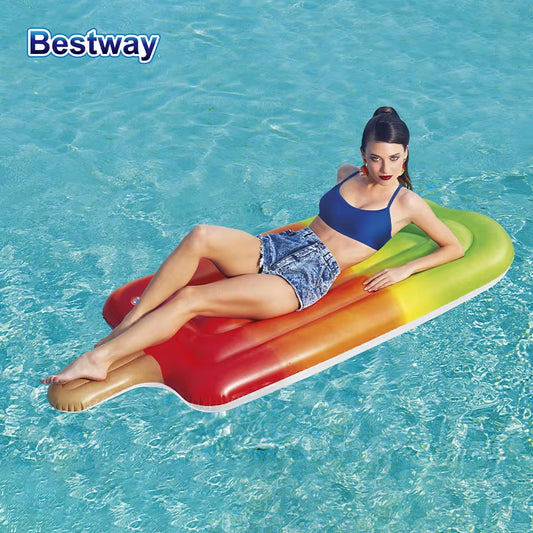 43161 1PC Inflatable Floating Lounger Cushion, Inflatable Pool Floating Lounger Raft, Dream Pool Floating Raft
