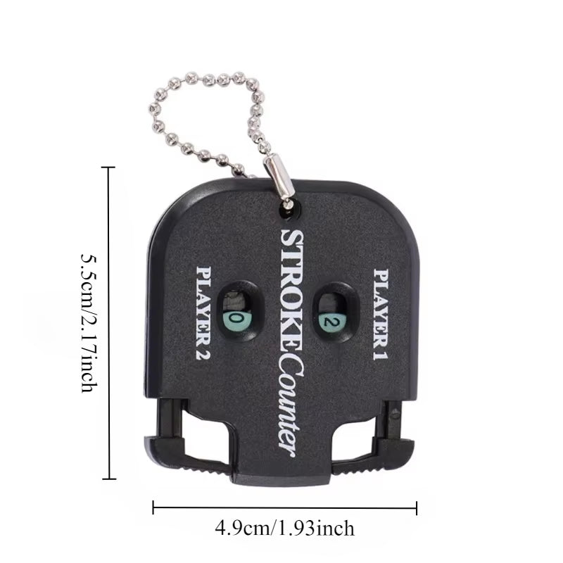 Golf Ball Strike Count Mini Portable Putting Score Counter Double Digit Scorer with Keychain Golf Accessories Golf Training Aid