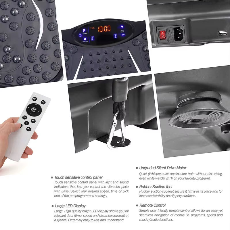 Home Fat Shaking Machine Weight Loss Vibration Machine Lazy Standing Fitness Vibration Machine Mini Body Shaping Machine