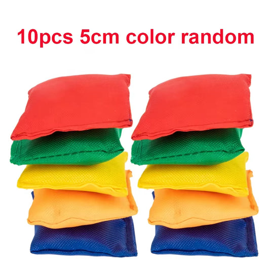 10Pcs5Cm/7Cm Sand Bag Square Portable Bag Sandbag Toy Children Playground Children'S Handmade Soft Sandbag Canvas Throwing Game