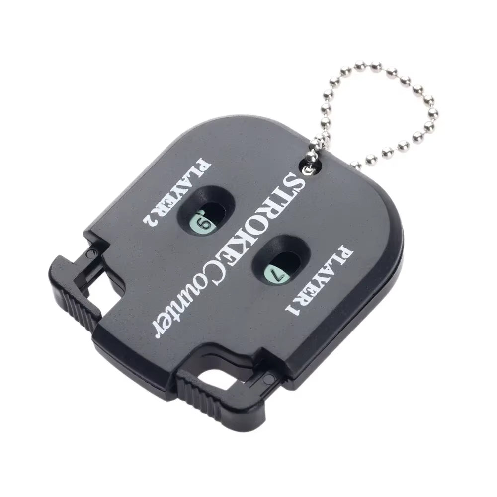 Golf Ball Strike Count Mini Portable Putting Score Counter Double Digit Scorer with Keychain Golf Accessories Golf Training Aid