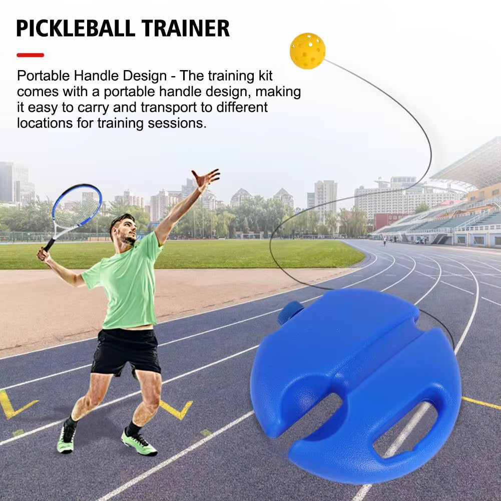 Pickleball Trainer Tennis Trainer Rebound Ball with String Baseboard Self Study Tennis Dampener Training Tool Exercise Equipment